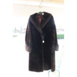 A faux fur coat 1950; Good condition