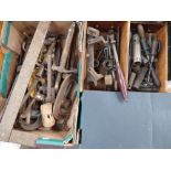 A quantity of vintage tools (three boxes)
