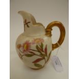 A Royal Worcester blush ivory jug, No. 1094