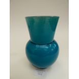 A Qing turquoise vase