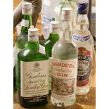 Five bottles of gin including Gordons and Plymouth etc. (5)