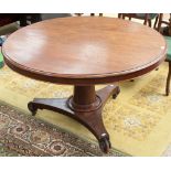 **REOFFER IN MAY £60 - £80** An early 19th Century mahogany tilt top breakfast table,