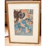 A pair of Japanese woodblock prints