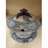 A large early 19th century Staffordshire tureen,