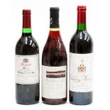 Chateau Musar, Hochar, 1986, Penfolds Bin 35 1992 and Cold Stream Hill Pinot Noir 1991