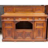 An Edwardian mahogany sideboard