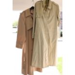 Two ladies trench coats