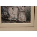 Henry Ibbetson (late 18th century), Mother and Children, watercolour, signed and dated 1778, 20.5 x