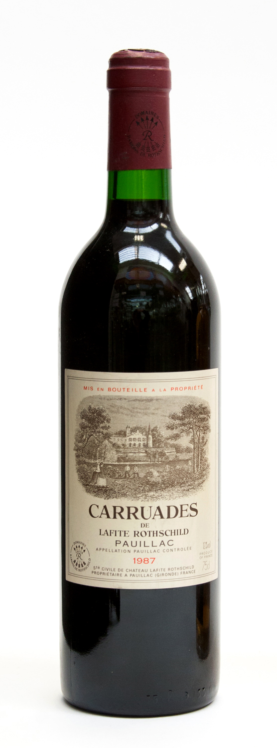 Carruades de Lafite, Pauillac 1987, one bottle (in neck)