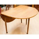 A G plan ash veneered drop leaf dining table