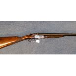 SHOTGUN CERTIFICATE REQUIRED FOR THIS LOT
12 bore 2 3/4'' chamber double barrel side by side