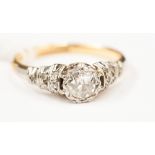An 18ct diamond solitaire ring