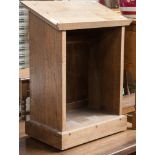 A 20th century oak church lectern, the front with a arcaded panel to top