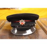 An Humberside firemans peaked hat