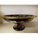 A Belgium fruit bowl, hand painted, early 20th Century, H. Bequet Quaregnon