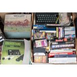 An Escalado game, Adman Grandstand TV game and a quantity of ZX Spectrum Sinclair games, console,