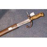 A French 19c chasepot bayonet matching numbers