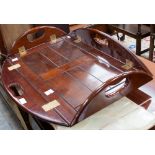 A modern mahogany serving tray,