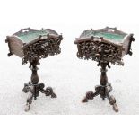 **WITHDRAWN** A pair of late 19th century, Edwards and Roberts, Black Forest planters,