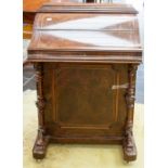 *****AUCTIONEER TO ANNOUNCE ACTIVE WOODWORM***** A Victorian burr walnut Davenport,