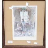 John Ward RA, Christmas Morning, print, signed 8/150