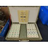 A boxed Mahjong set