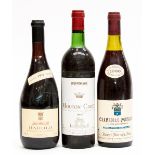 Rocca Gralda Barolo 1974; Piere Bourée Fils Chambolle, Musigny, Les Charmes 1er Cru, Burgundy 1986;