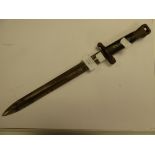 A British World War I bayonet