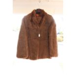 Mink jacket in a dark pelt very good condition (1960s) with half belt