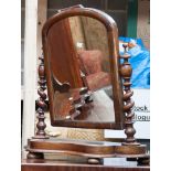 A mid Victorian mahogany dressing table mirror