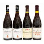 Chateauneuf du Pape Source Aux Nymphes 1990, CNDP La Bernardine, Chapoutier 1994 two bottles, etc.