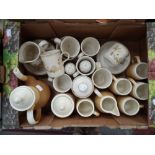 A collection of various stoneware, including Harvest 1418 pattern tableware, etc