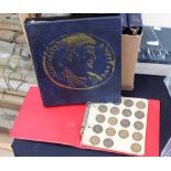 Five coin albums, includes better coins and pre 47 silver (5)