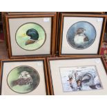 Seven Linda Wain prints of Birds, etc,