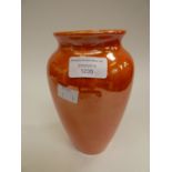 An orange lustre, baluster vase, circa 1920-30, impressed Moorcroft,