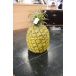 An Evers pineapple ice bucket, circa 1940s,