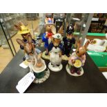 **REOFFER IN MAY £100 - £150** Six assorted Royal Doulton Bunnykins figures