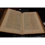 Holy Bible (pub John Baskett 1717) full leather binding (loose)