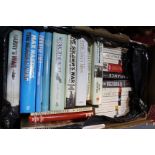 A box of military books,