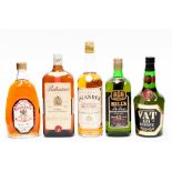 Bells Islander mature scotch whisky; Bells de luxe 12 year old; Crawfords Five Star, Ballantines