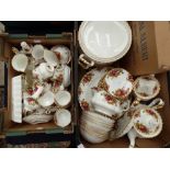 Royal Albert Old Country Roses, part dinner service,tea service and coffee service,