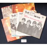 Collection of Beatles flexi records (5), 1 sleeve only Christmas 68 insert. 5th.7th (2).