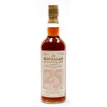 Macallan Anniversary Malt, 25 year old whisky, distilled 1958/59, bottled 1985, one bottle