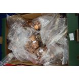 A large quantity of mainly Elizabeth II un circulated copper and cupro nickel coins, 50 kgs approx