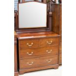 A Georgian style mahogany dressing table