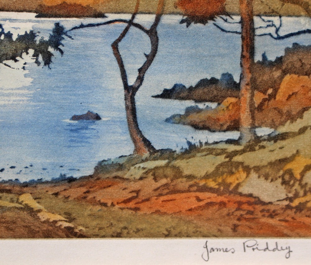 James Priddy, Derwent Water from Friars Crag, artist proof, signed and titled in pencil - Image 2 of 2