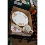 Royal Crown Derby posies and Old Avesbury fluted plate, posies, six various pin trays, jug, dish