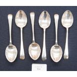 A set of six Sheffield 1932 teaspoons approx 4 troy oz