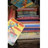 A box of vintage children's books