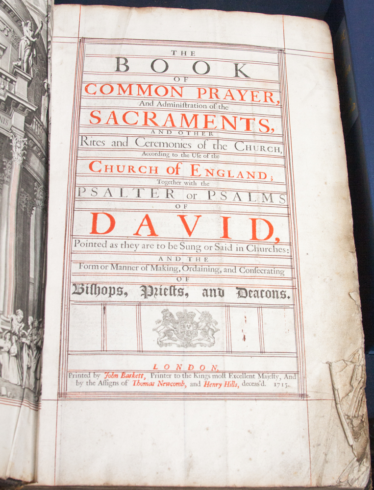 Administration of Sacraments (pub John Baskett 1715) full leather